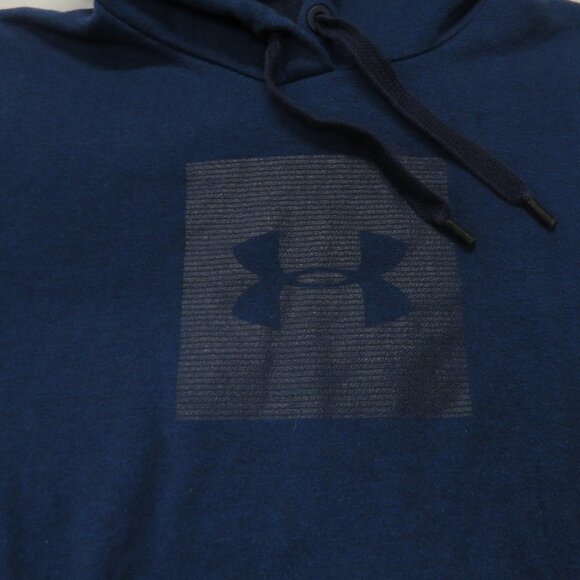 Under Armour Threadborne Hoodie Womens Medium Blue Loose Box Logo - Picture 5 of 6